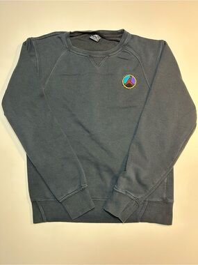 Nike Air Jordan 8 Retro Aqua Crewneck Sweatshirt Black Multicolor Patch Logo